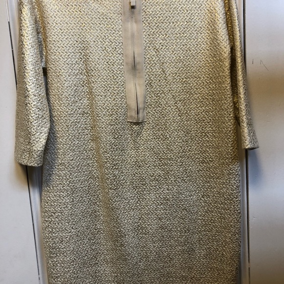 Zara Collection Gold Metallic Dress - Picture 3 of 11